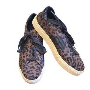 Greats Brooklyn Royale Knit Leopard Print Sneakers